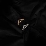 Beautiful V shaped Zircon Fashion Ring for girls / women for everyday or party wear