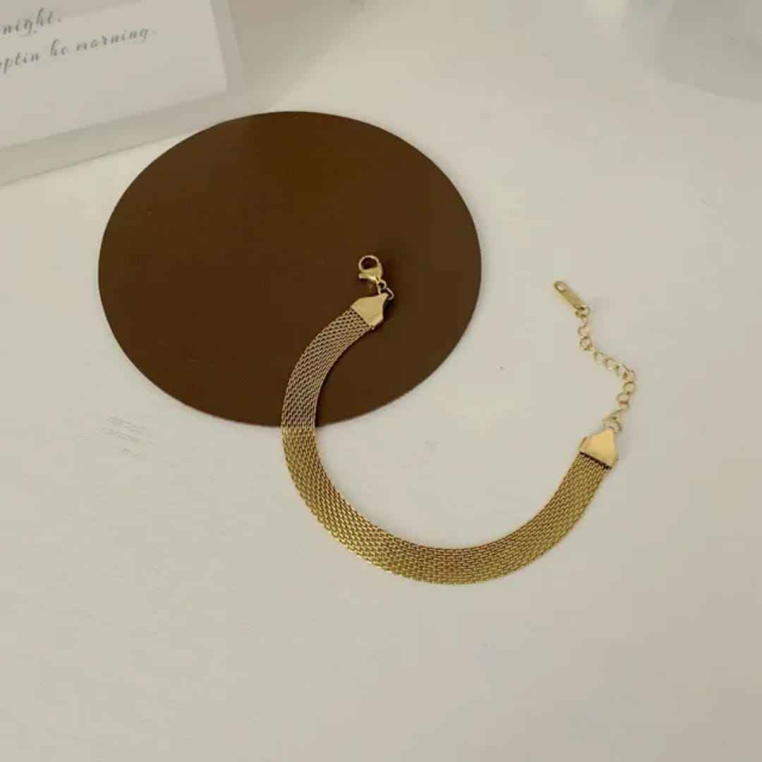 fbb4d35e-dbab-48e4-a146-8c3782ded68b Stainless Steel Bracelet for Women Men Mesh Link Bracelet Hand Chain Jewelry